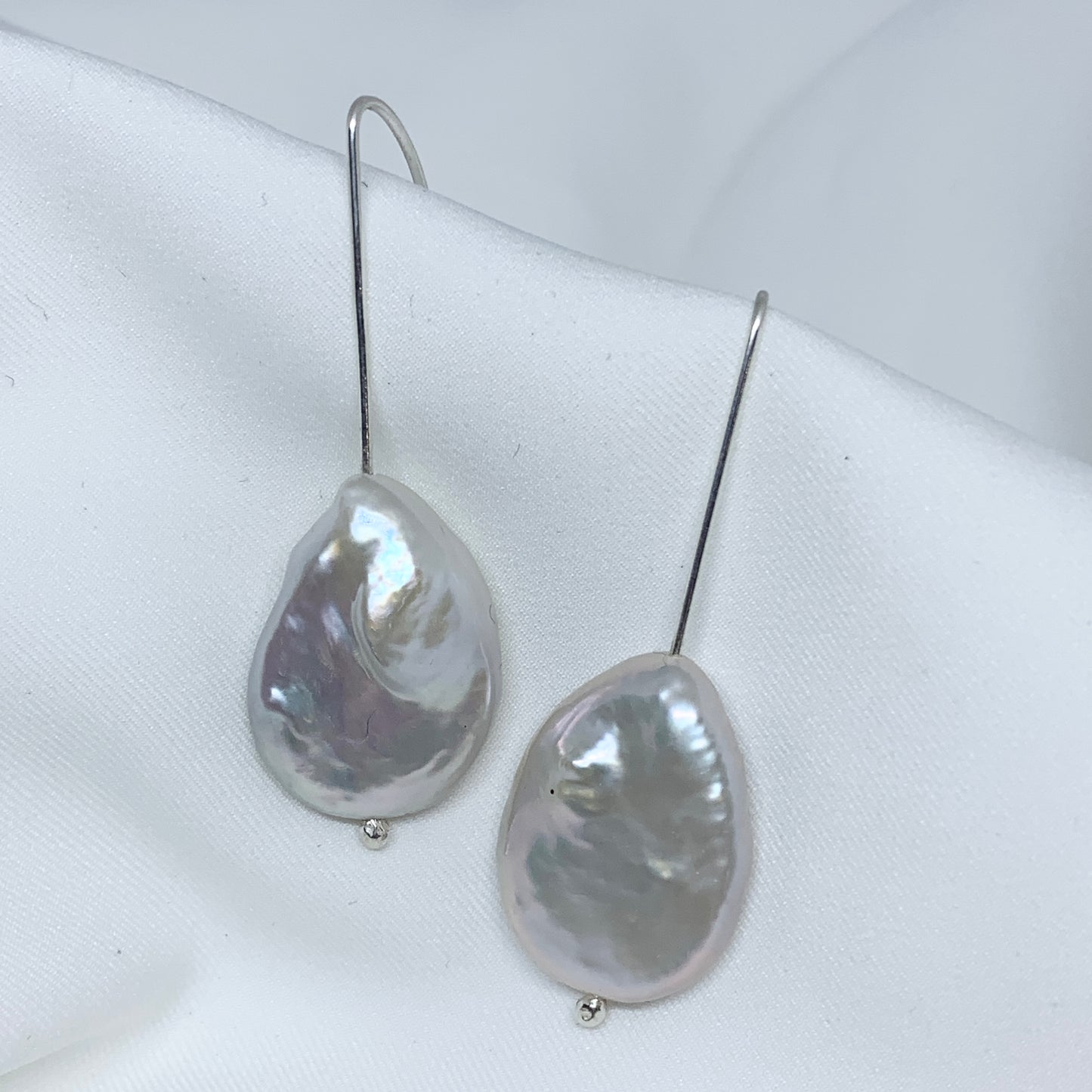 Large Baroque Fresh Water Pearl Earrings