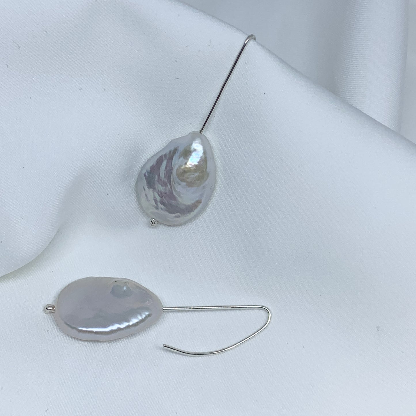 Large Baroque Fresh Water Pearl Earrings