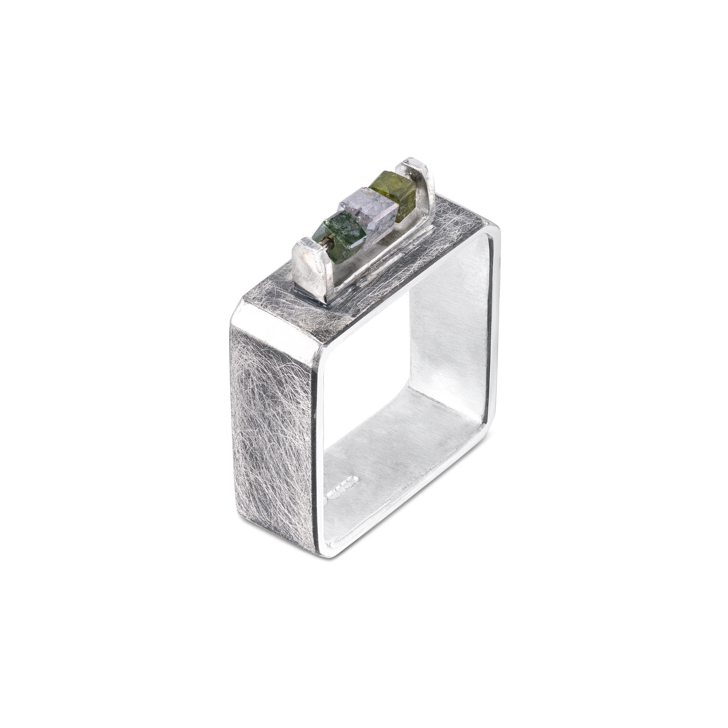 Abacus Trio Cluster Rough Diamond Ring