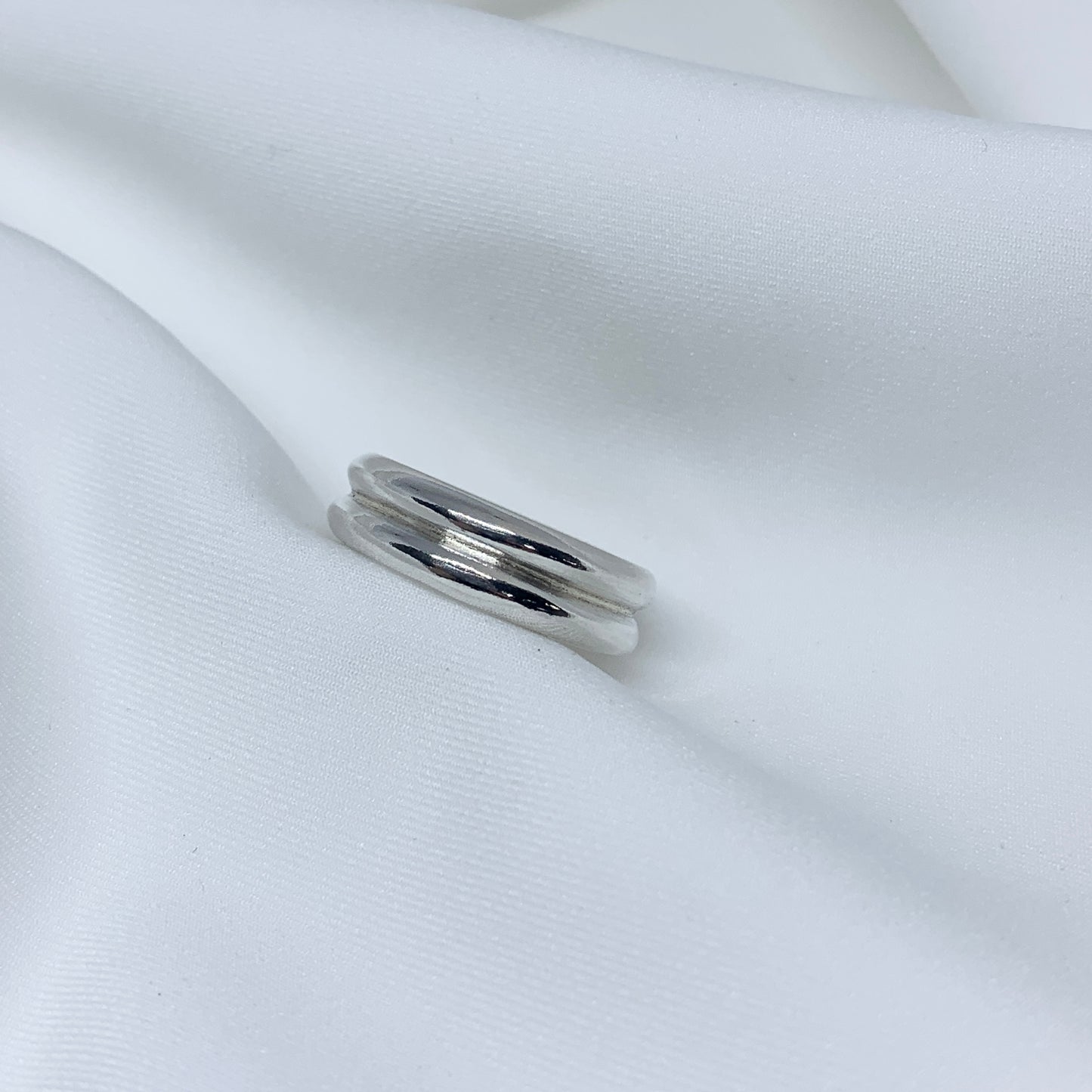 Double Domed Sterling Silver Ring
