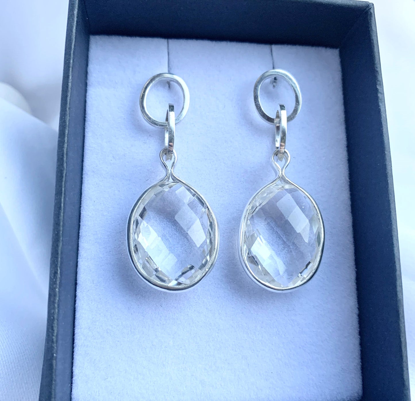 Rock Crystal Party Earrings