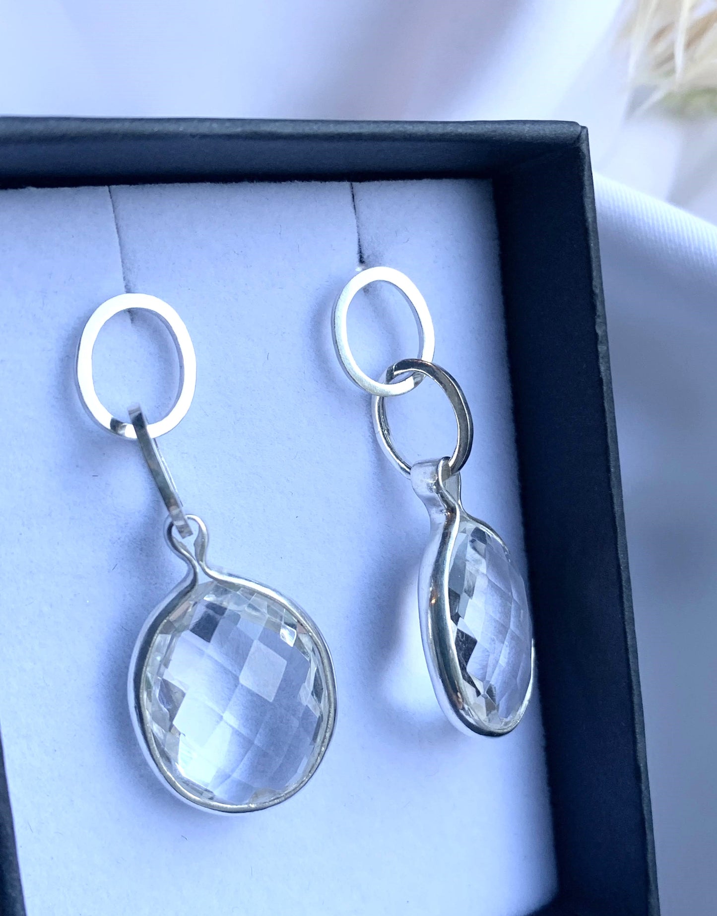 Rock Crystal Party Earrings