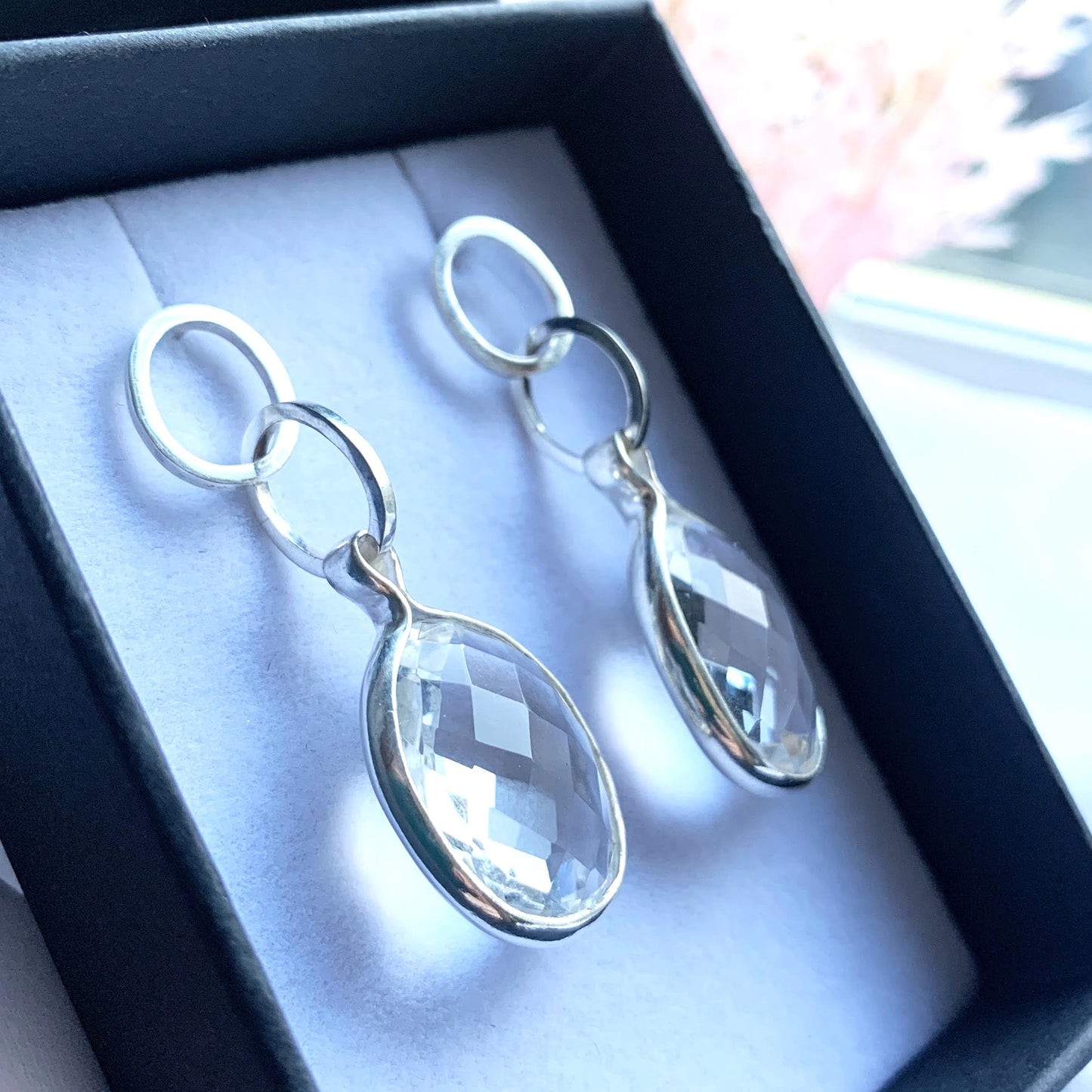Rock Crystal Party Earrings