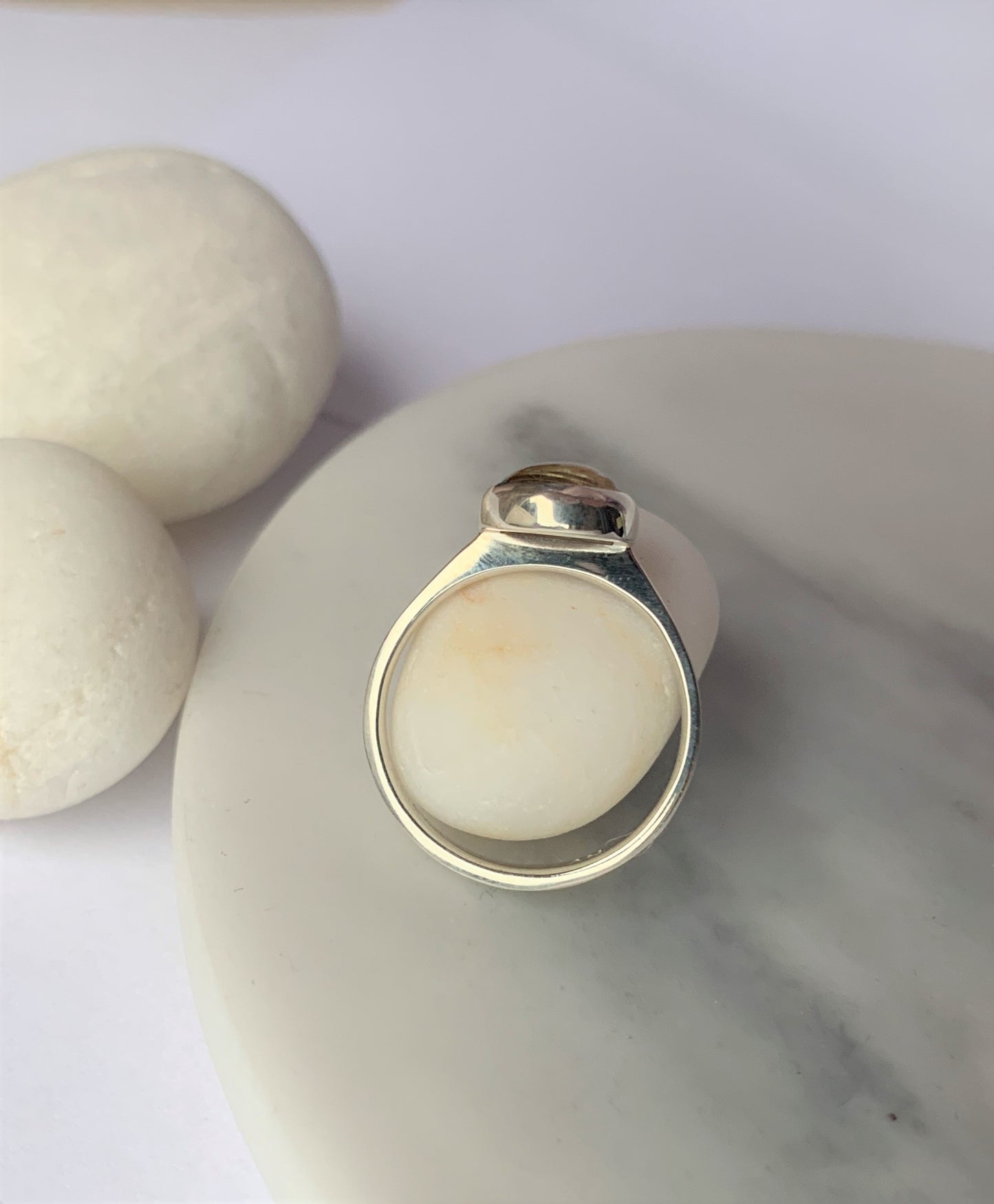 Rutilated Golden Quartz Ring - Alternative Engagement Ring